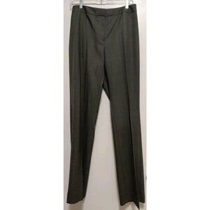 Lafayette 148 New York Women's Dress Pants Wool Wide Leg Grey Size 6  30x33